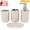 Khaki | 4Pcs, variant on 4 Piece Bathroom Accessory Set With Soap Dispenser Pump, Toothbrush, Tumbler And Soap Dish