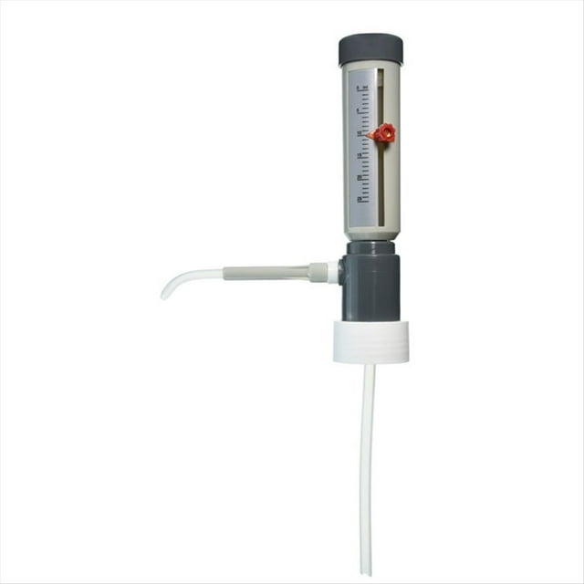 Dispensador de Líquidos Semiautomático Económico para de Laboratorio, de 5 A 25 Ml, con Adaptador GL45.