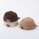 thumbnail image 3 of Gorro infantil de pana de otoño bordado para niños y niñas, gorro de melón con personalidad, forma cóncava, sombrero pirata, 3 of 6