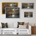 thumbnail image 4 of Designart "Blue And Brown Drama Of A Stormy Night City" City Art Deco Wall Art For Kitchen, 4 of 5
