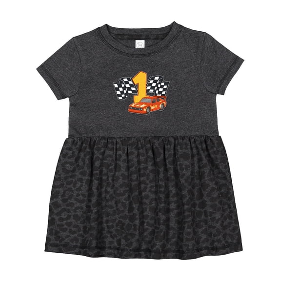 Inktastic Number One Race Car Girls Baby Dress