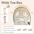 thumbnail image 6 of TARANIS Baby/Toddler Boys Girls Shoes Non-Slip Sole Water-Resistant Baby Walking Shoes, Apricot/White, Size 9.5 Toddler, 6 of 7