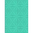 thumbnail image 1 of Ahgly Company Indoor Rectangle Patterned Light Sea Green Novelty Area Rugs, 7' x 10', 1 of 6