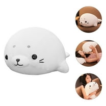GAXIRE Plush Seal Toy Shaped Soft Skin Friendly Stuffed Animal for Kids and Home Decor 1 Set