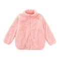 thumbnail image 7 of Caqnni Girlsâ Polar Fleece Jacket â Full Zip Sherpa Polar Fleece Jacket Hooded Sweatshirt Jacket â Teddy Coat for Girls (10-11 Years,Pink), 7 of 7