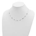 thumbnail image 5 of Sterling Silver 9-Station Multicolor CZ Necklace QG2654, 5 of 5