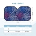 thumbnail image 2 of Kdxio Ireworks In The Night Sky Print Windshield Sun Shade, Foldable Sun Blocker for Car,Truck,SUV Automotive Interior Sun Protection,Reflective Shade for Front Windshield(Small), 2 of 6