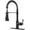 Matte Black, variant on Kitchen Faucet with Pull Down Sprayer, Stainless Steel Commercial Single Handle Classic Spring Pull Out Sink Faucet for Pot Filler, Farmhouse Camper Bar Laundry Room, Grey