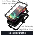 thumbnail image 3 of Case Compatibility with iPhone 15 Pro Max Case 6.7 '' 2023 Heavy Duty Protection Dustproof Rugged Military Grade Metal Built in Screen Protector Kickstand  Phone case (15Pro Max Black), 3 of 12