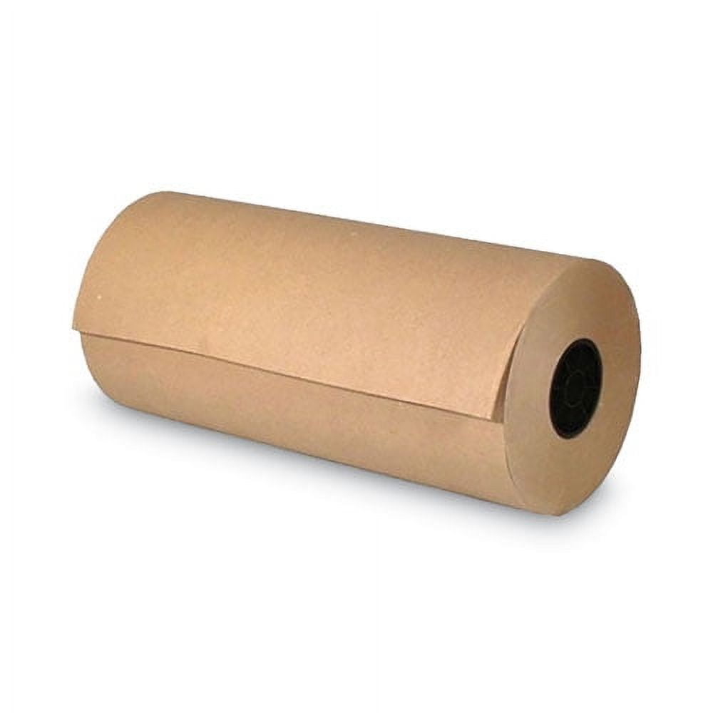 High-Volume Mediumweight Wrapping Paper Roll, 40 lb Wrapping Weight Stock, 24" x 900 ft, Brown | Bundle of 2 Rolls