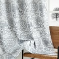 thumbnail image 6 of Decoultimatex Contemporary Jacobean Floral Grommet Blackout Curtains, 50 x 84 in (2 Panels), 6 of 6