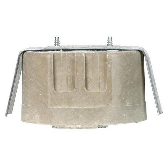 Allied Moulded 32121 2.25 in. 1 Gang Outlet Fiberglass Round Box, Beige