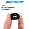 thumbnail image 4 of 2 Pin Car Wiring Harness Connector Plug Waterproof Female Wire Terminal Connector for BMW 1 Set, 4 of 6