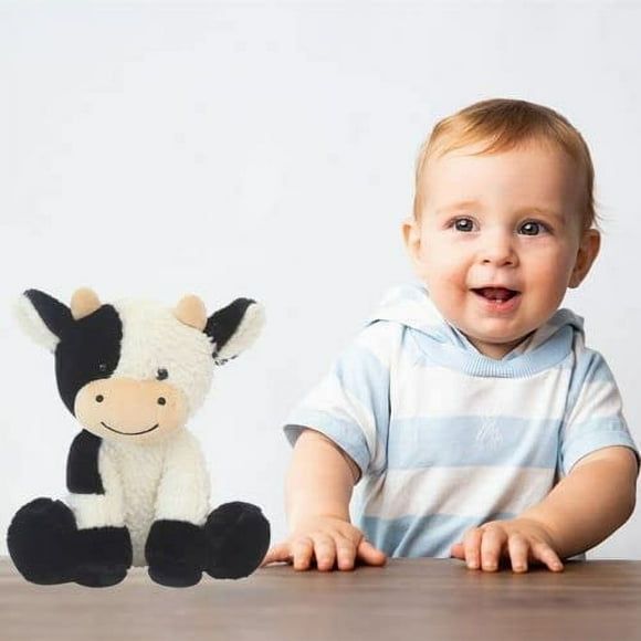 Poupée de Vache en Peluche Douce et Mignonne pour Garçons Filles 35cm Meilleurs Cadeaux d'Anniversaire Enfants Garçons Filles Cadeau d'Anniversaire Enfants