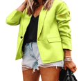 thumbnail image 2 of Womens Suit Coat Jacket Open Front Long Sleeve Work Office Blazer, 2 of 4
