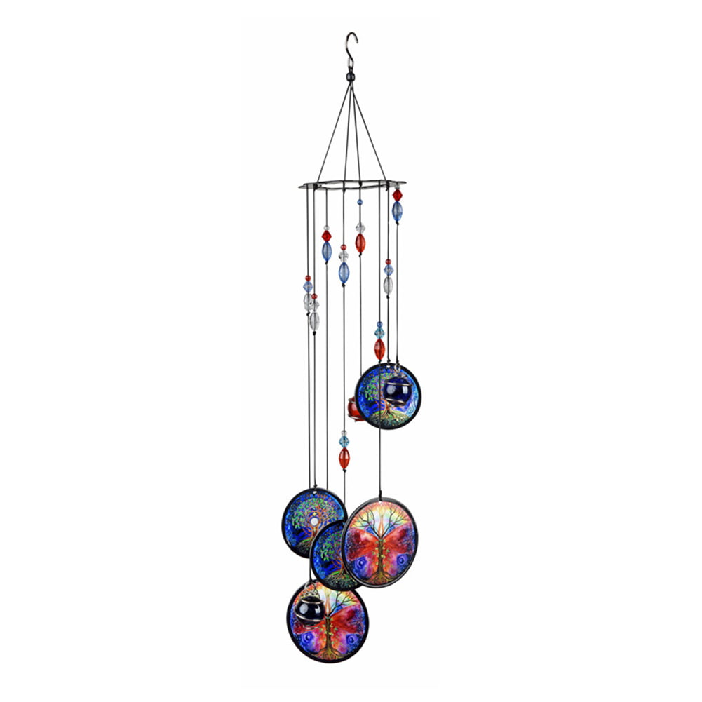 Rainbow Spiral Windmill Wind Chimes Spinner Garden Home Decor Ornament Gift 