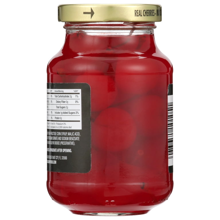 Mario Camacho Foods, Maraschino Cherries with Stems, 10oz jar