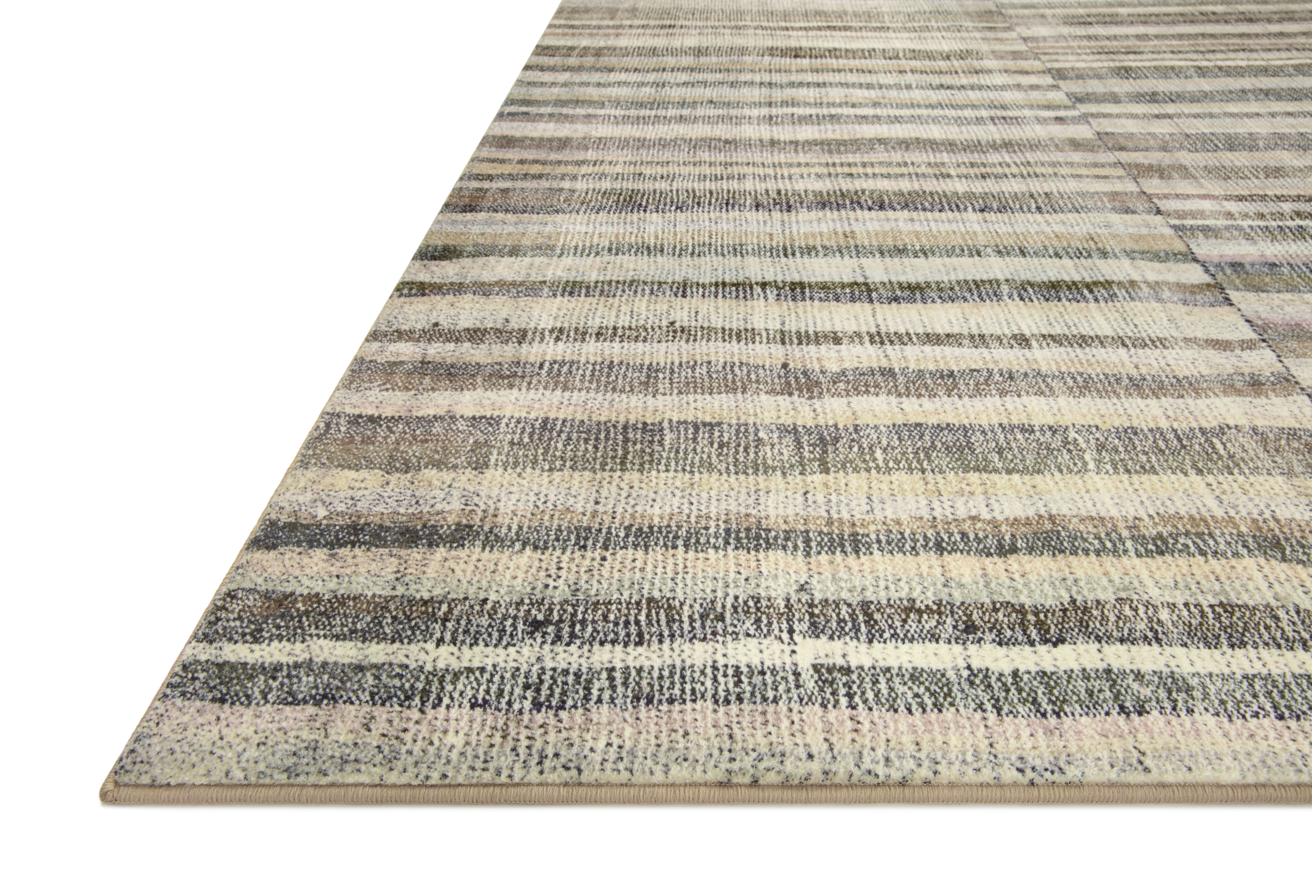 Chris Loves Julia x LoloiHumphrey Natural / Moss 2' x 3'-6" Rectangle Accent Rug