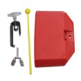 thumbnail image 3 of STRANDCHIC 1Ensemble Sonnette de Vache Portable Rouge pour Tambour Ensemble Instrument de Musique en Plastique avec Vis de Fixation, 3 of 8