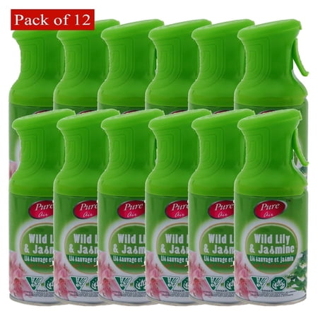 Pure Air Trig Spr Fresh Wild Lily & Jasm 250ml x 12 (Scents and Packaging May Vary)