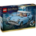 thumbnail image 3 of LEGO Harry Potter Enchanted Flying Ford Anglia Car Building Toy for Boys & Girls - Book Shelf & Bedroom Decor for Ages 14+ - W/Harry, Ron, & Hedwig Minifigures - Gift Idea for Birthdays - 76470, 3 of 9