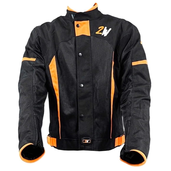 Chamarra Moto Proteccion Impermeable Spirit Naranja Talla M