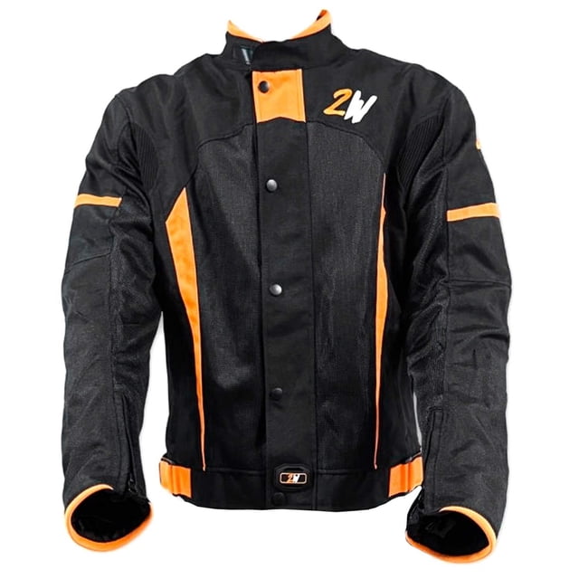Chamarra Moto Proteccion Impermeable Spirit Naranja Talla M