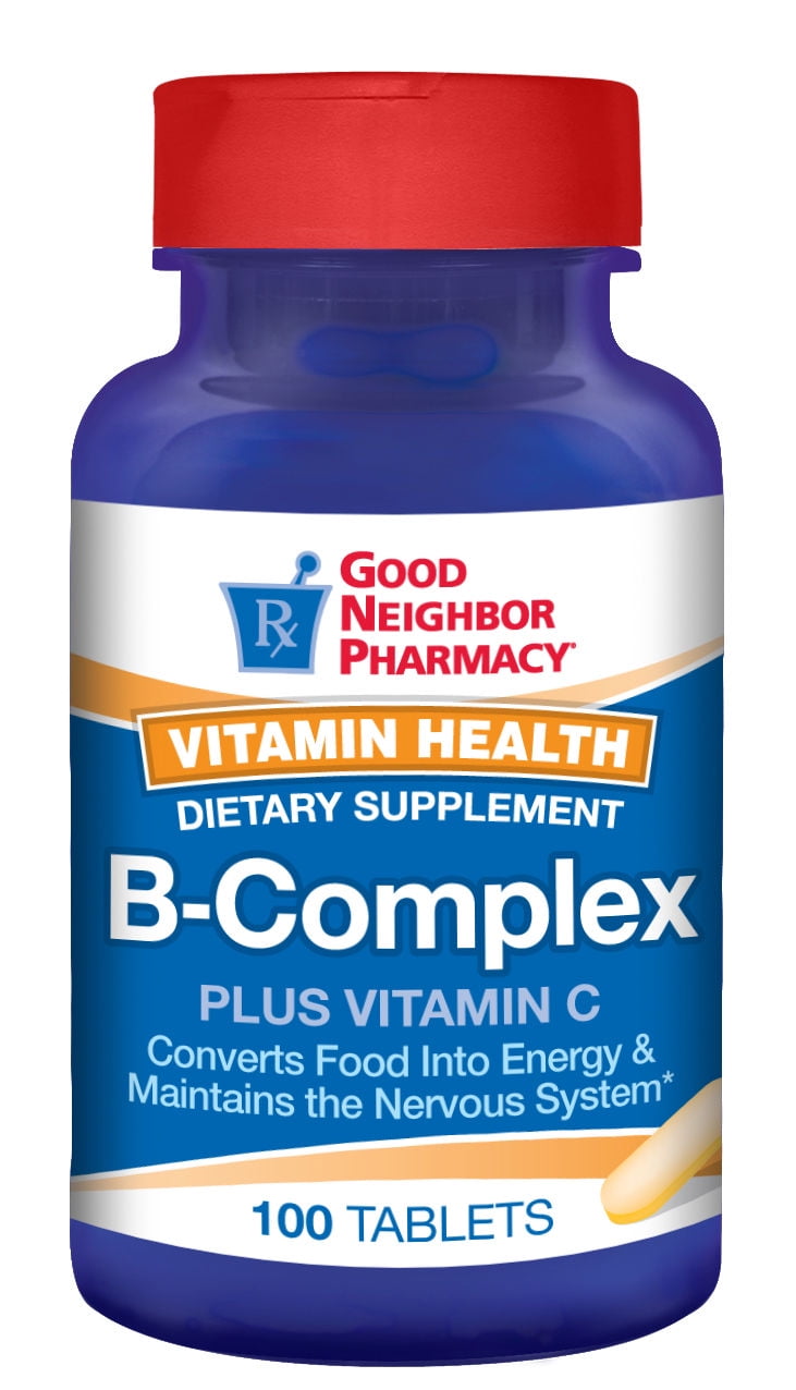 GNP Vitamin B-Complex + C Supplement 100 tablets - Walmart.com