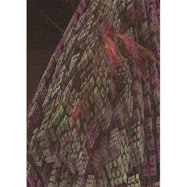Ahgly Company Tapis d'Intérieur Lavables en Machine, Rectangle de Transition de Nuit Rouge, 2' x 3'