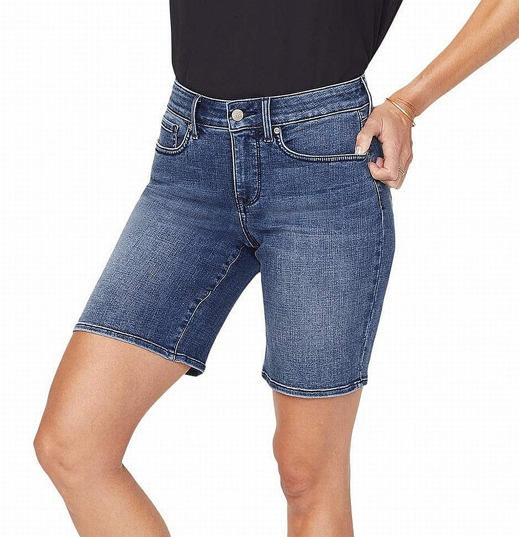 NYDJ Womens Ella Denim Bermuda Shorts 