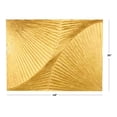thumbnail image 3 of DecMode Gold Wood Carved Radial Geometric Wall Decor, 3 of 9
