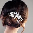 thumbnail image 4 of KAKOWELY bridal hair accessory Rhinestone Hair Comb Bridal Jewelry Bridal Hair Insert Decor Wedding Hair Accessory Floral Hair Comb Rhinestone Design Head Decor, 4 of 5