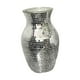 thumbnail image 3 of Jarrón de cristal estilo disco, hecho a mano, con diseño único de flores, ideal para centros de mesa, fiestas, salas de estar y decoración del hogar., 3 of 8