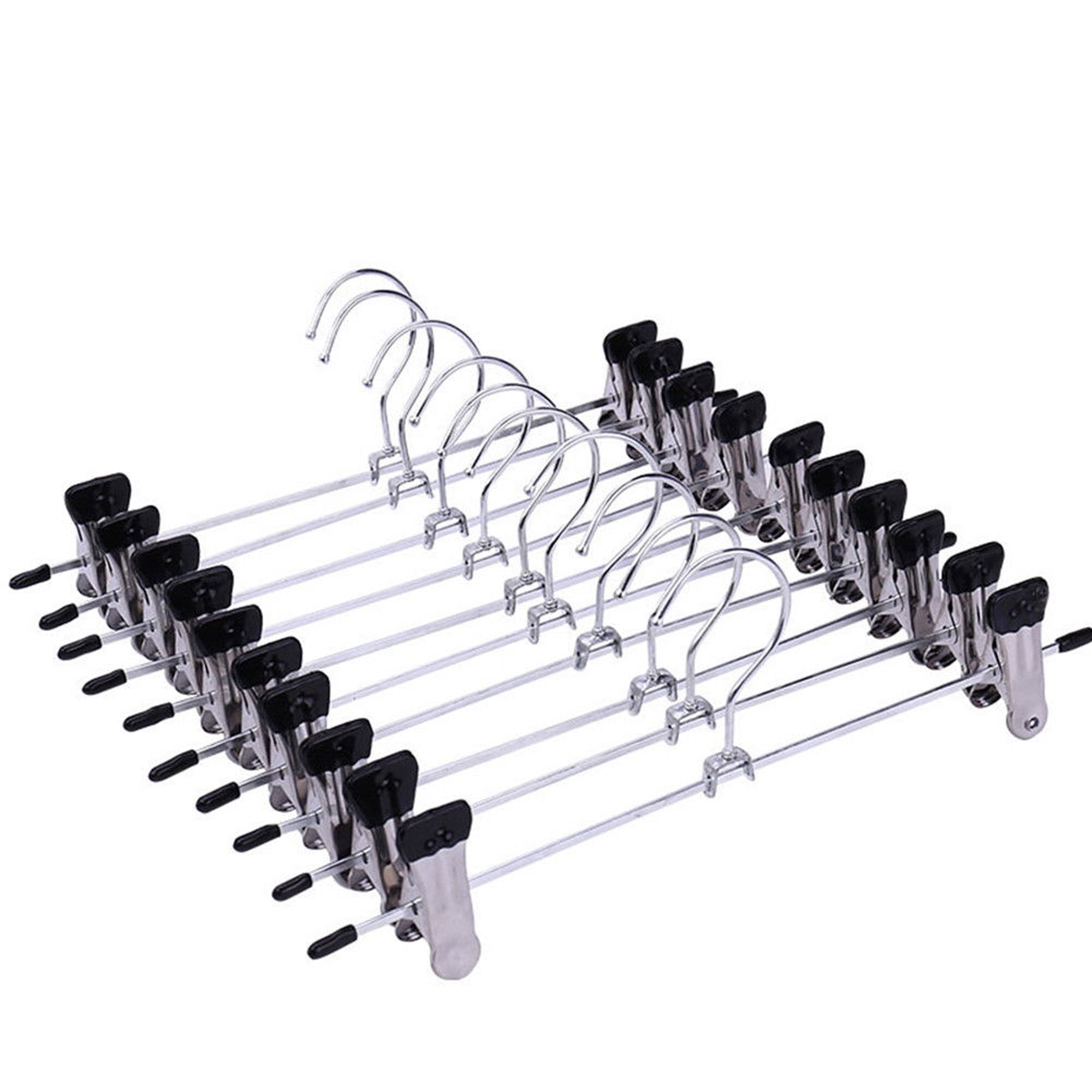 20 x New Non Slip Chrome Metal Home Accessory Single Peg Grip Clip Hook Hangers 