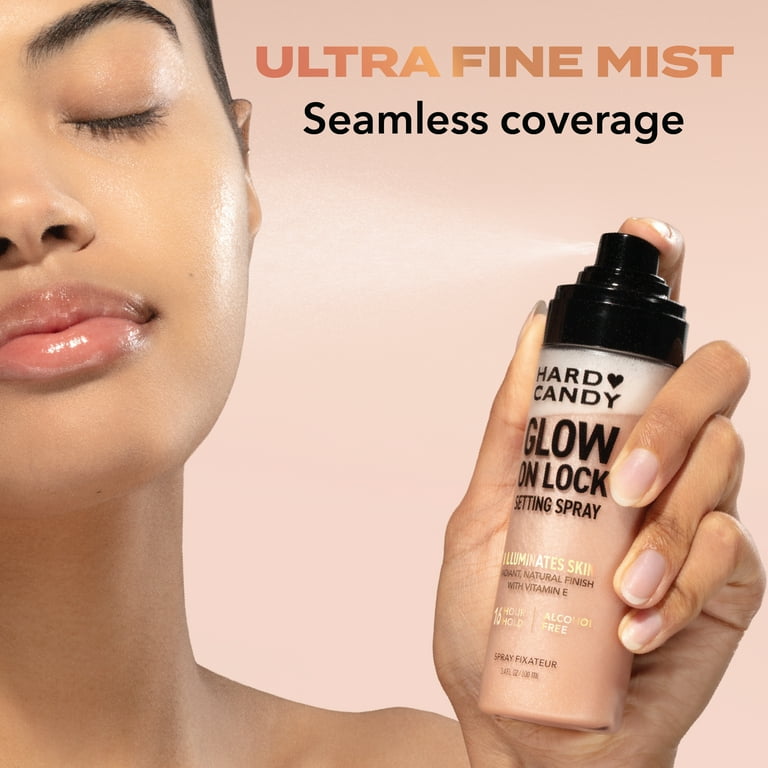 Hard Candy Glow On Lock Setting Spray, Alcohol-Free, 16 Hour Hold