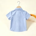 thumbnail image 4 of Odeerbi Camisa de Vestido Para Niños Con Corbata de Manga Corta Con Impresión de Carta Camisas de Uniforme Escolar, 4 of 8