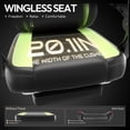 thumbnail image 5 of Dowinx Gaming Chair with Pocket Spring Cushion for Adults, Ergonomic Computer Chair with Footrest and Massage Lumbar Support for Office, Gaming, 300LBS, Black and Green, 5 of 10