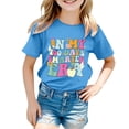 thumbnail image 4 of TZEWGL Cute Shirt For Kid Short Sleeve Letter Printed Round Neck Clothes For Newborns size 4-5T, 4 of 4