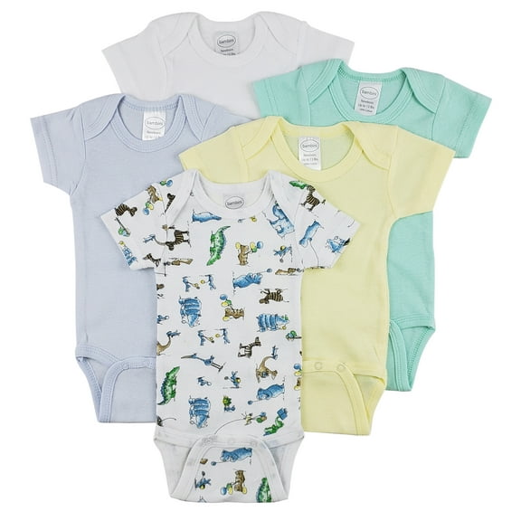 Bambini Short Sleeve One Piece 5 Pack