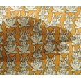 thumbnail image 4 of oneOone Viscose Chiffon Fabric Rabbit Block Printed Craft Fabric BTY 42 Inch Wide, 4 of 4
