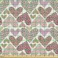 thumbnail image 2 of Ambesonne Valentine's Day Fabric by the Yard Upholstery, Random Heart Shapes, 3 Yards, Multicolor, 2 of 5