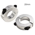 thumbnail image 1 of BTOER 2pcs Clamp Collar Double Split Fixed Rings 20mm To 30mm Diameter Shaft Collar Clamp Type Split Collars Retaining Rings, 1 of 9