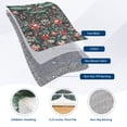 thumbnail image 6 of Garvee 9'x12' Modern Retro Floral Area Rug Washable Printed Carpet, Non Slip Low Pile Indoor Rug for Living Room Bedroom Dining Room, Blue Green, 6 of 11