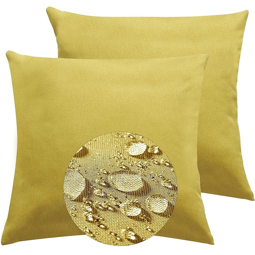 4 Pack Outdoor Pillow Covers Waterproof Throw Pillow Cover for Patio