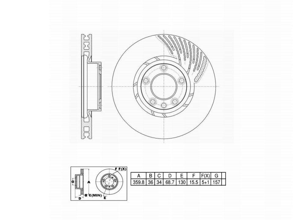 UltraHC Coated High Carbon Brake Rotor, Front Left UR003907