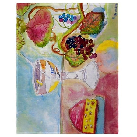 

Betsy Drake PM104 14 x 18 in. Wine & Cheese Place Mat - Set of 4