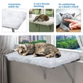 thumbnail image 5 of Kepooman Cat Window Perch, Cat Window Hammock Seat for Indoor Cats, Pet Cat Bed Shelf for Window Sill (White), 5 of 13