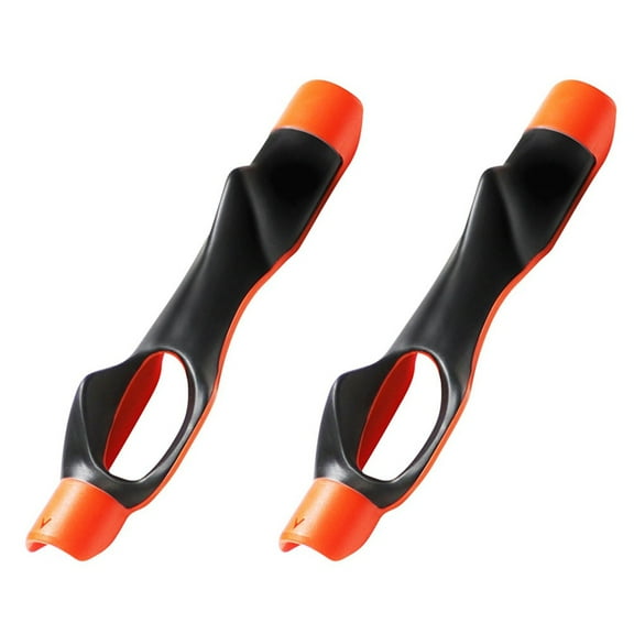 2X Golf Grip Training Aid Golf Club Handle for Swing Grip Trainer Left Right Hand Practice Aid,Orange