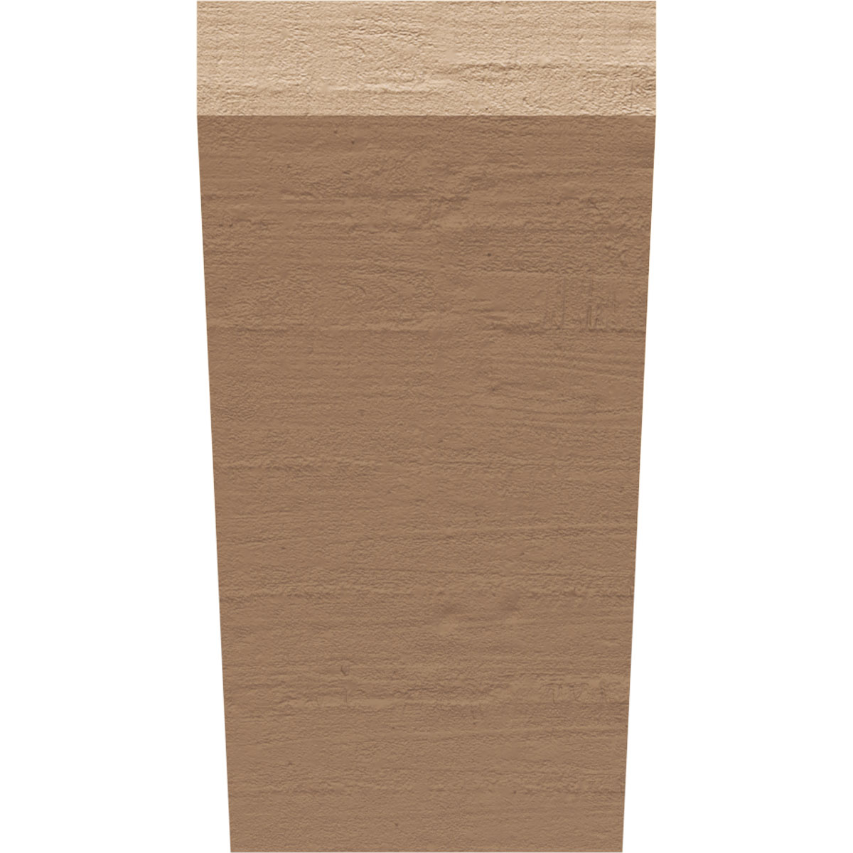 4"W x 4"D x 8"H Wide Concord Rough Cedar Woodgrain TimberThane Corbel, Primed Tan