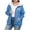 Blue-1, variant on Yes I'm Still Cold Fleece Lined Hoodie Womens Zip Up Warm Sherpa Jacket Side Zipper Pocket Fuzzy Sweaters Coat